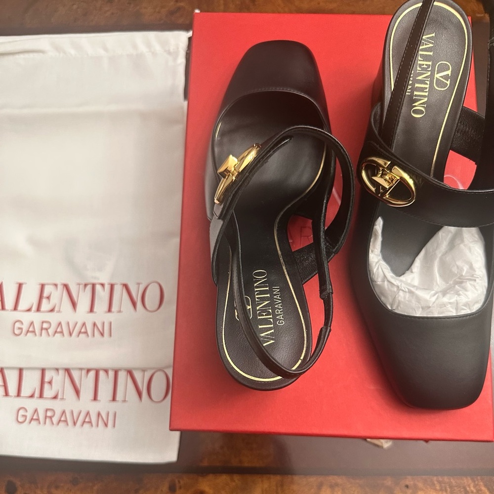 Valentino Garavani Vlogo Medallion Slingback Pumps, Women's